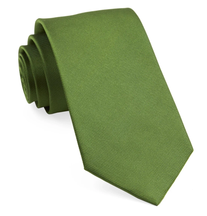 Grosgrain Solid Treetop Tie | Silk Ties | Tie Bar