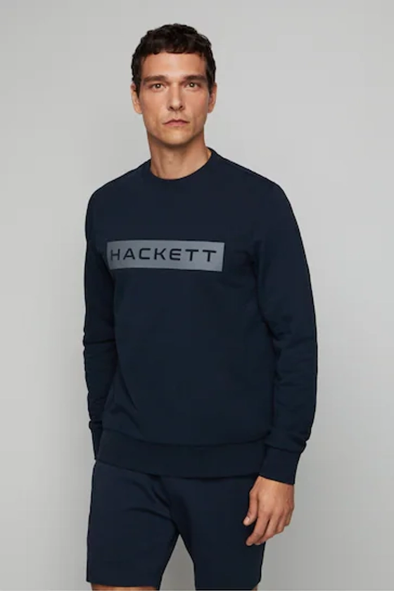Buy Hackett London Men Blue Crew Neck Sweater from the Next UK online shop