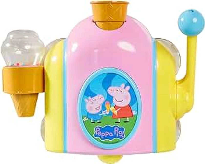 Toomies Peppa Pig Bubble Ice Cream Maker Bubble Bath Toy - Toddler Bath Toys Bubble Maker - Peppa Pig Toy with Foam-Producing Pump Action - Ages 18 Months and Up