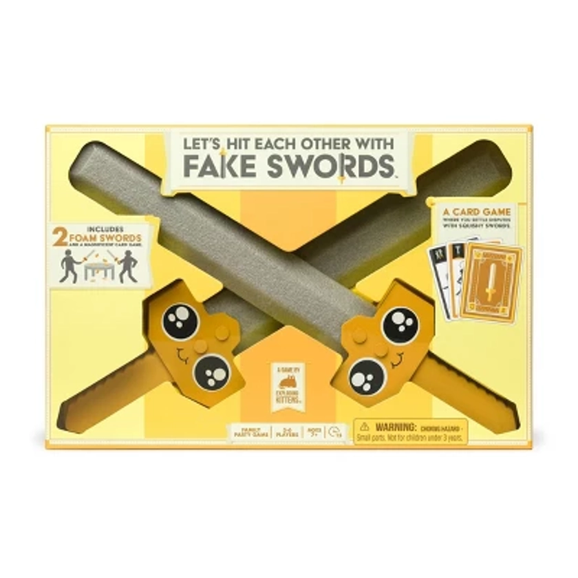 Exploding Kittens Let's Hit Each Other With Fake Swords Party Game