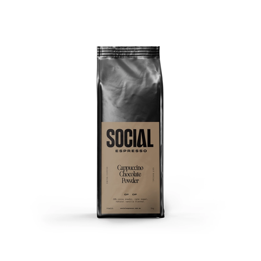 Cappuccino Chocolate Powder 1kg — Social Espresso