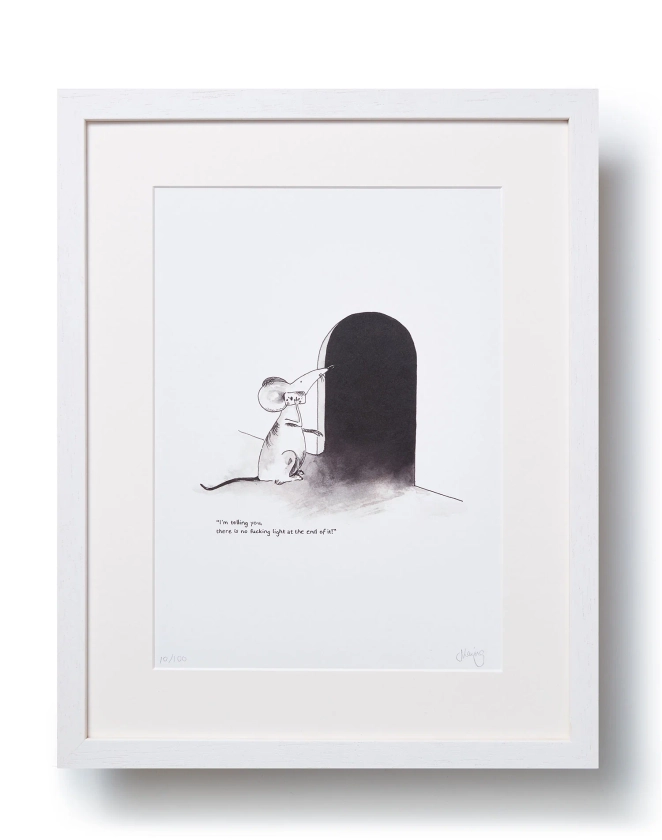 'The Despondent Mouse' Art Print