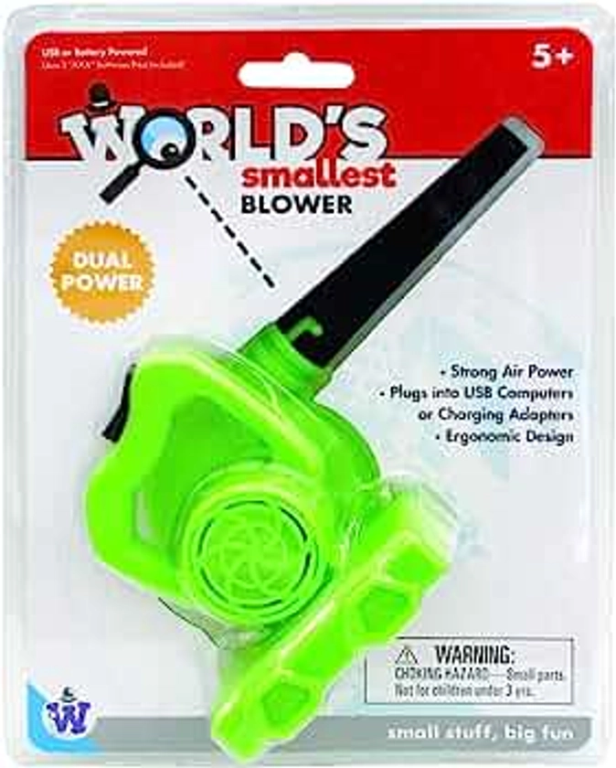 Westminster, Inc. World's Smallest Blower - Real, Working, Tiny, Dual Powered Leaf Blower
