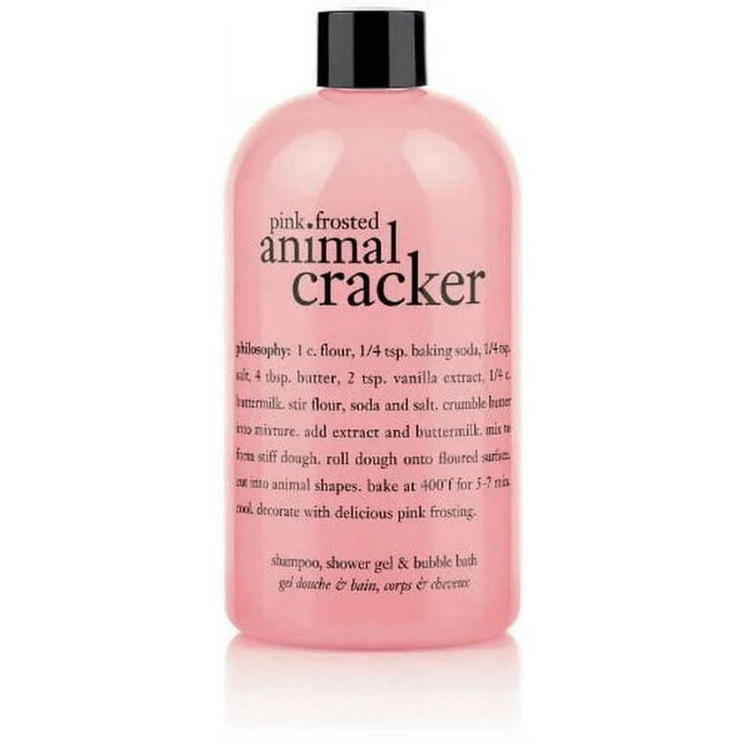 Philosophy Pink Frosted Animal Cracker (Shampoo, Shower Gel and Bubble Bath)16 fl. oz. - Walmart.com