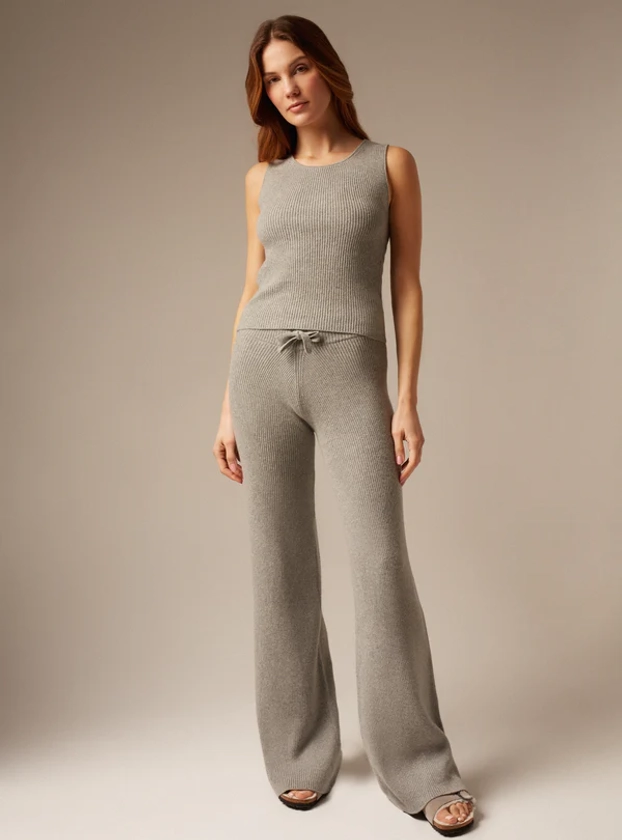 COMO | CASHMERE RIBBED TROUSERS