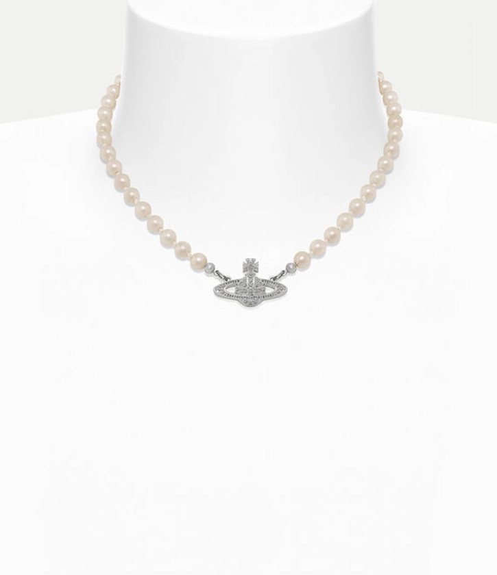 Mini Bas Relief Pearl Choker