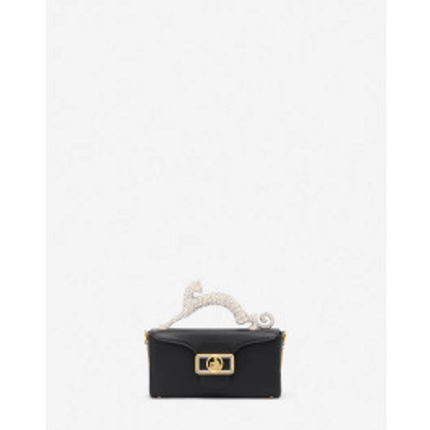 SAC PENCIL CAT NANO EN CUIR ET STRASS