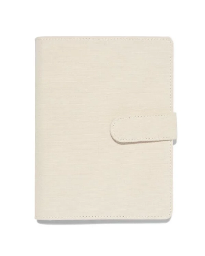 carnet rechargeable toile A5 rempli avec des lignes