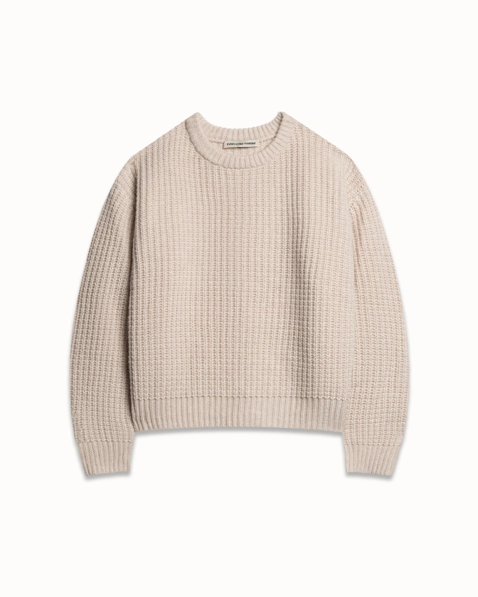 Wool Fisherman Knit Sweater