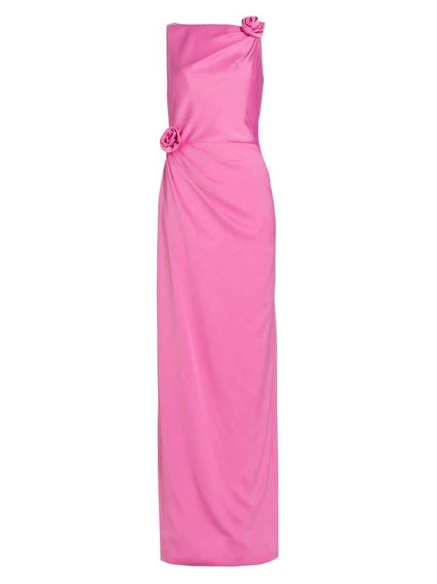 Shop ML Monique Lhuillier Leela Crepe Maxi Dress | Saks Fifth Avenue