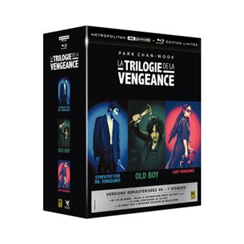 Coffret La Trilogie de la vengeance - HK - Édition Limitée Blu-ray 4K Ultra HD - Chan-wook Park - Précommande & date de sortie | fnac