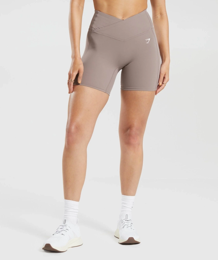 Gymshark Crossover Shorts - Washed Mauve