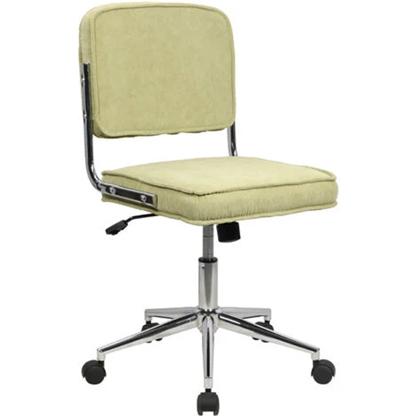 SVITA LIV Chaise de bureau Chaise de bureau réglable en hauteur avec roulettes Vert
