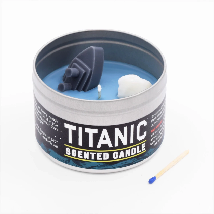 Titanic Candle Funny Candle White Elephant Gift Funny Home Decor Shipwreck Cruise Ship and Iceberg Ocean Scent Funny Gift - Etsy UK