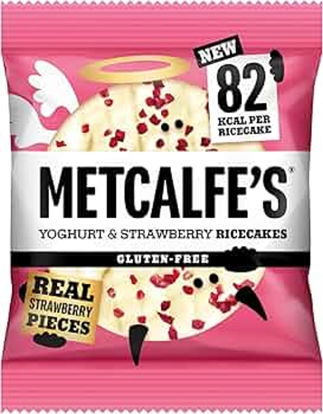 Metcalfe's Yoghurt & Strawberry Rice Cakes - 12x34g