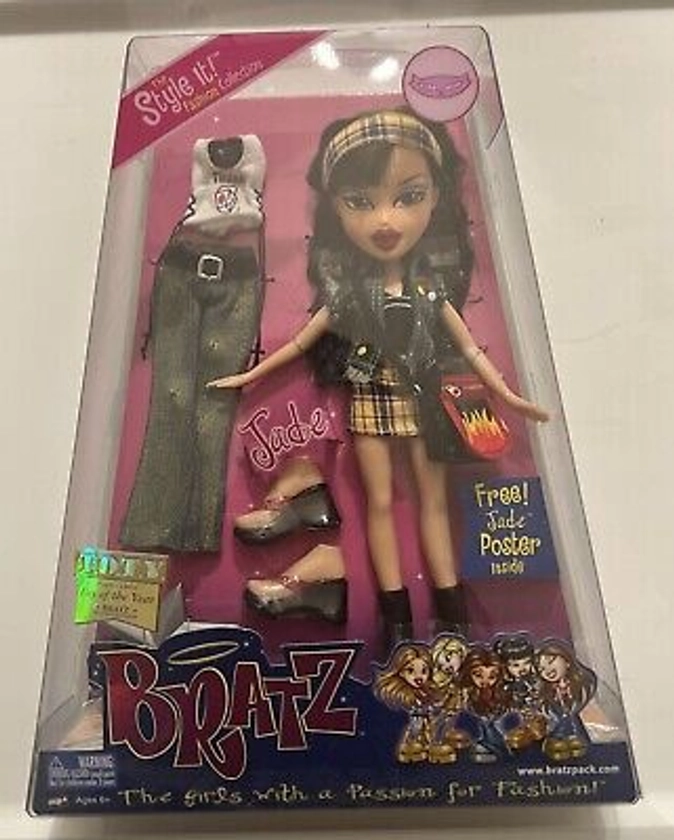 Bratz Jade Style It! Fashion Collection Doll with Poster 2003 MGA #258308 NRFB