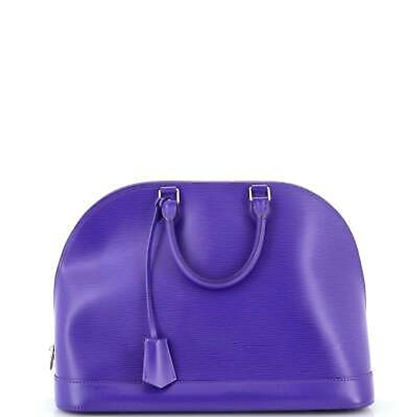 Louis Vuitton Alma Handbag Epi Leather MM Purple | eBay
