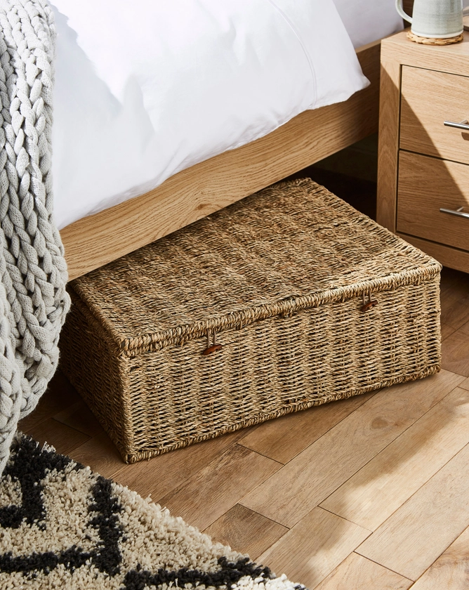 Large Seagrass Underbed Storage Basket