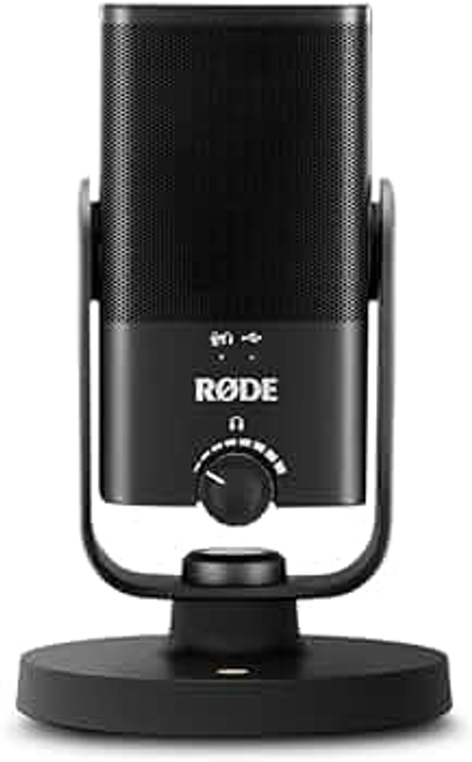 RØDE NT-USB Mini Versatile Studio-quality Condenser USB Microphone with Free Software for Podcasting, Streaming, Gaming, Music Production, Vocal and Instrument Recording,Black