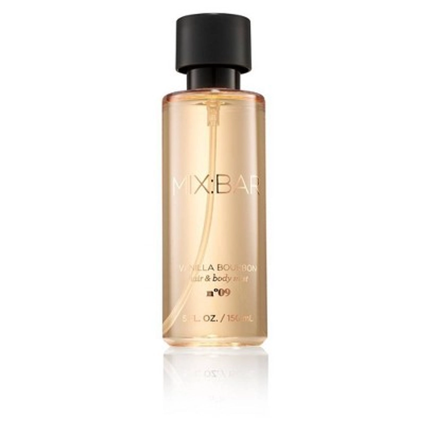 MIX:BAR Vanilla Bourbon Hair & Body Mist - Clean, Vegan Body Spray Fragrance & Hair Perfume for Women - 5 fl oz