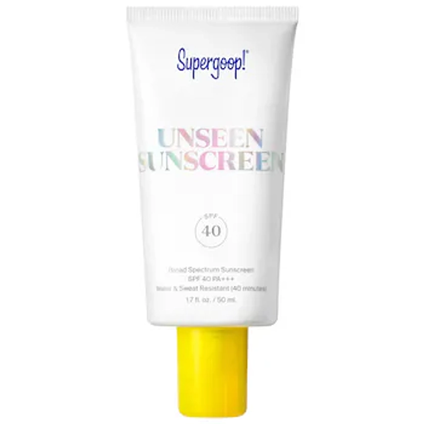 Unseen Sunscreen Invisible Broad Spectrum SPF 40 PA +++ - Supergoop! | Sephora