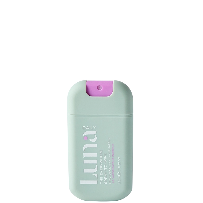 Luna Daily The Everywhere Spray-to-Wipe Fragrance Free 30ml | CultBeauty