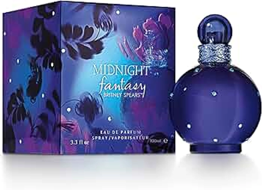 Britney Spears Women's Perfume, Midnight Fantasy, Eau De Parfum EDP Spray for Women, 3.3 Fl Oz