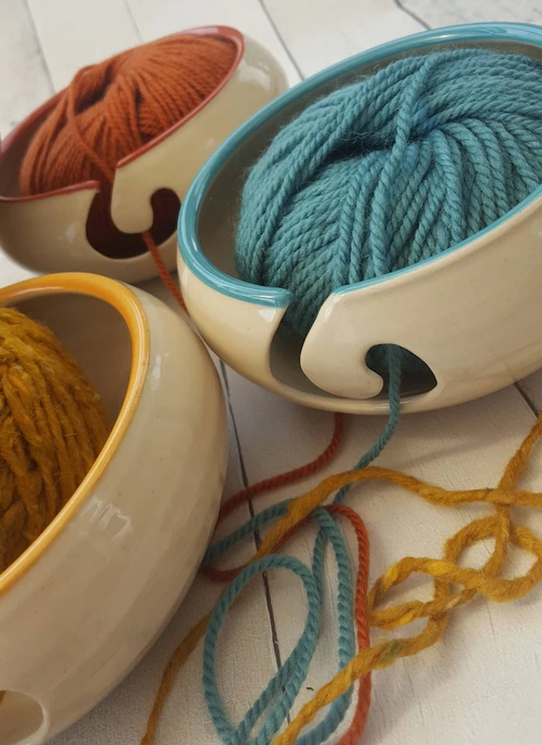 Hand Thrown Ceramic Yarn Bowls