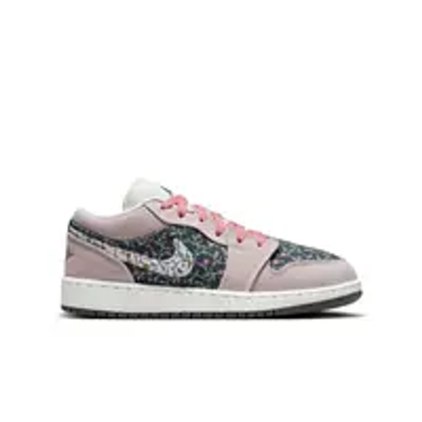 Jordan 1 Low SE "Platinum Violet/Sail/Anthracite" Grade School Girls' Shoe