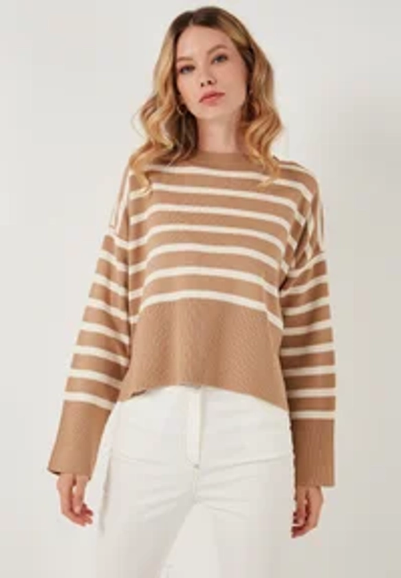 LELA Pullover - camel cream/camel - ZALANDO.FR