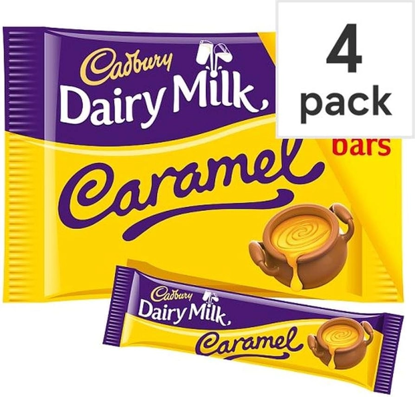 [Cadbury] キャドバリー酪農ミルクキャラメルチョコレートマルチパック4×37グラム - Cadbury Dairy Milk Caramel Chocolate Multipack 4 X 37g [並行輸入品] [並行輸入品]