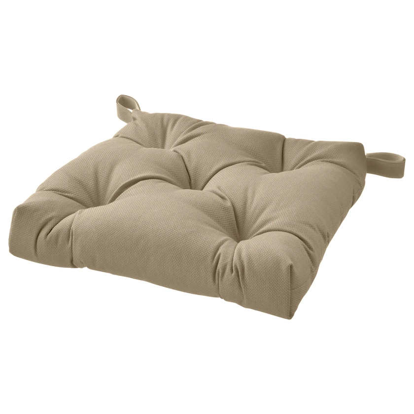 MALINDA coussin de chaise, beige, 40/35x38x7 cm - IKEA