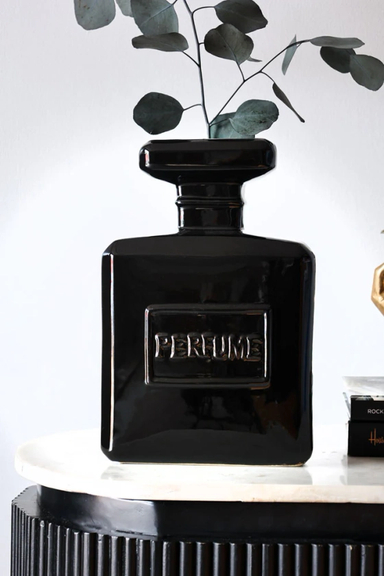 Black Perfume Bottle Vase