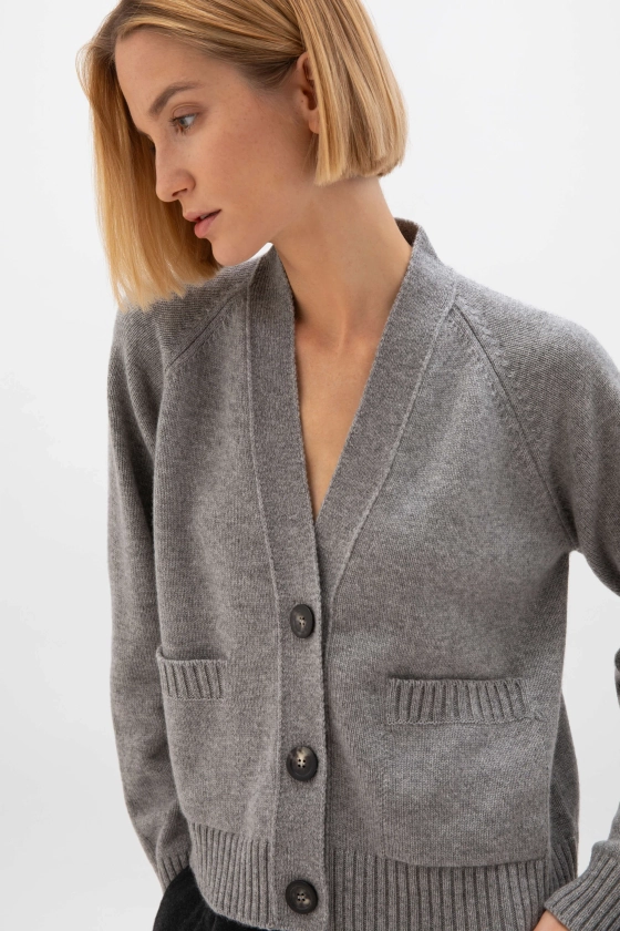 Relaxed Fit Cashmere Cardigan