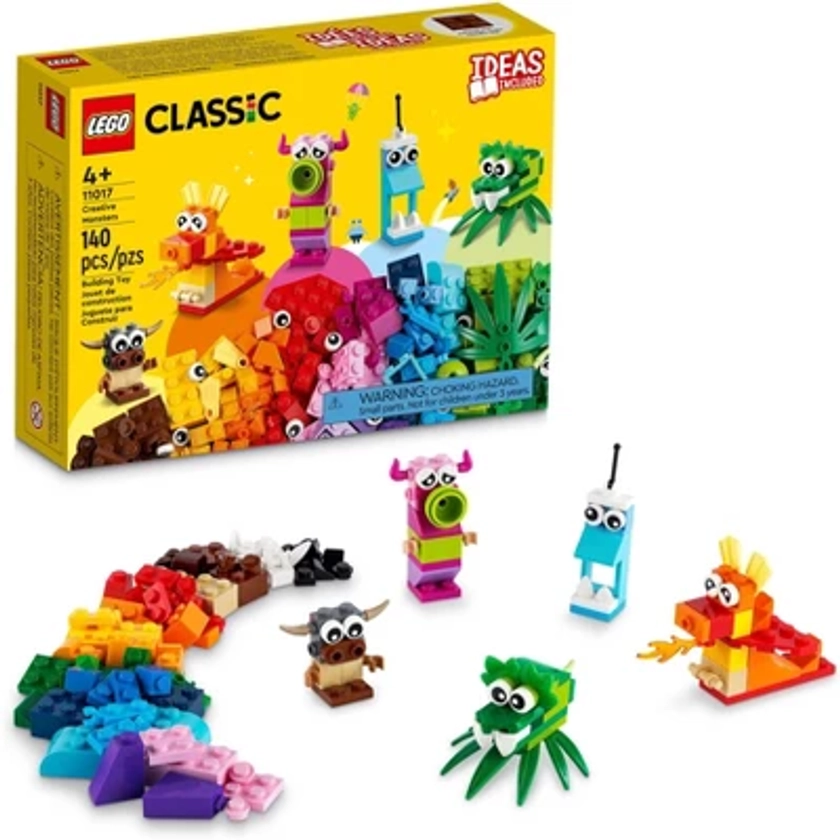 LEGO Classic Creative Monsters 11017 Building Kit with 5 Toys