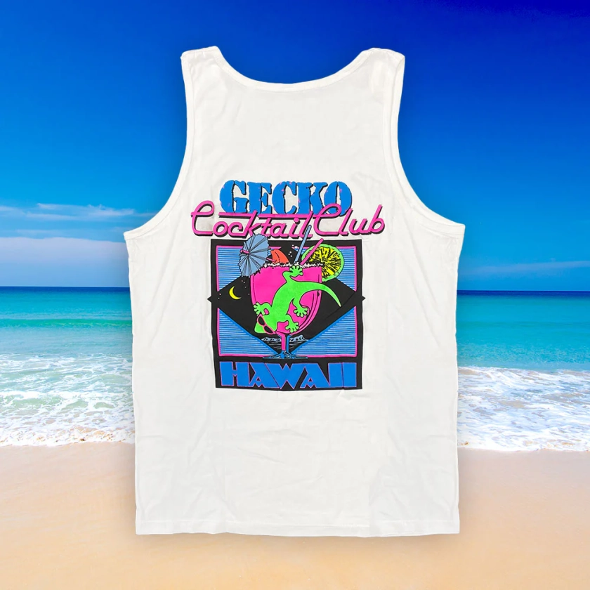 A Piece Iconic 1980s Apparel - Gecko Cocktail Club Tank Top