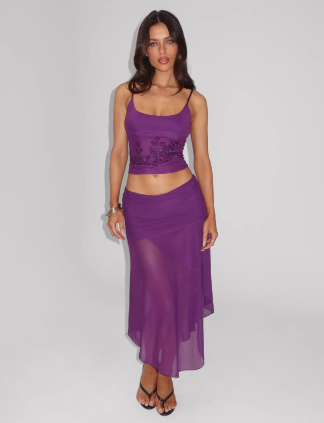 MARIANA SKIRT - PURPLE