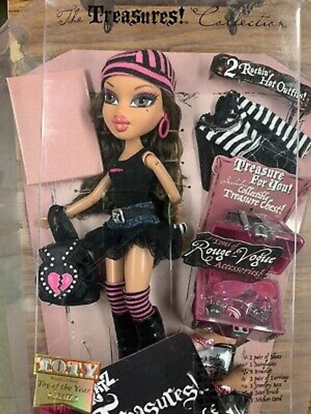 Bratz The Treasures! Collection Yasmin Doll With Accessories 2001 NIB