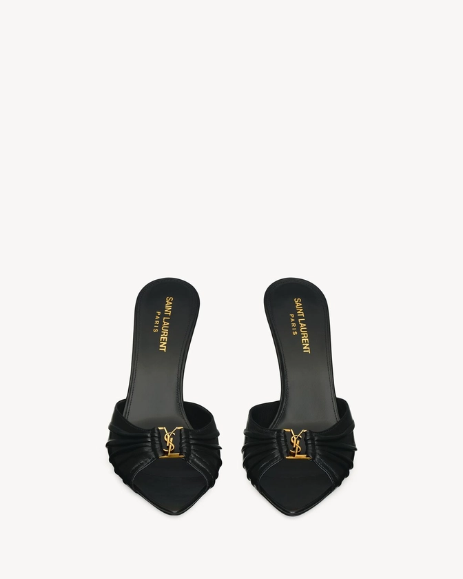 BABYLONE mules en cuir lisse | Saint Laurent | YSL.com