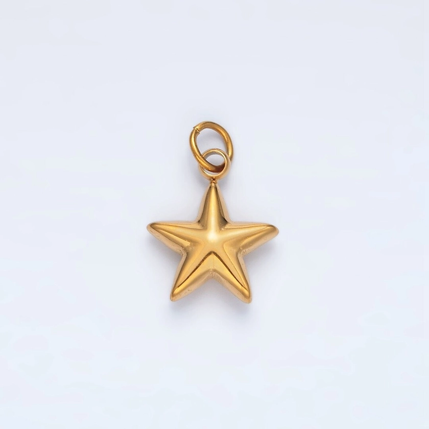 Mini Gold Star Charm Stainless Steel Celestial Pendant Jewelry P567 - Etsy