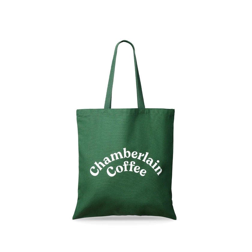 chamberlain coffee green tote bag