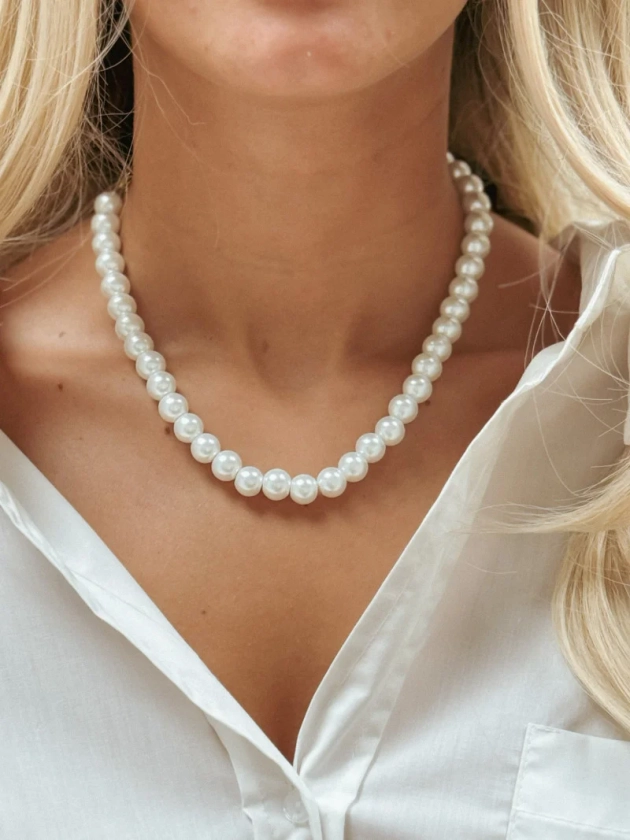 Collier Cannes - Blanc/Doré