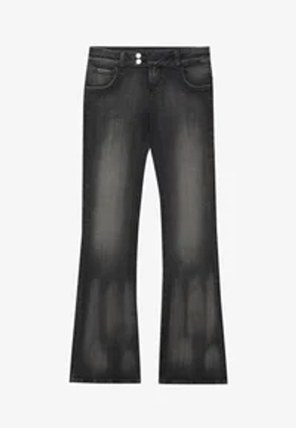 Jeans bootcut - black denim