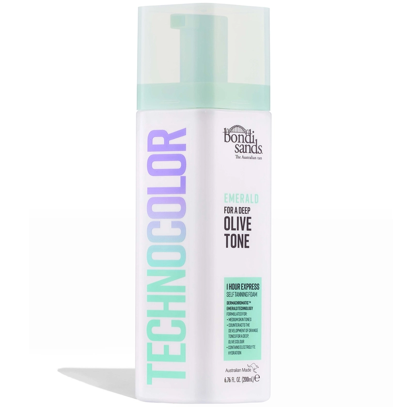 Bondi Sands Technocolor 1 Hour Express Self Tanning Foam - Emerald 200ml | LOOKFANTASTIC