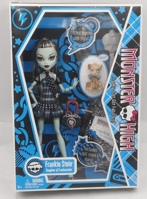 Monster High Doll First Wave 2009 Frankie Stein Doll Wave 1 SEALED