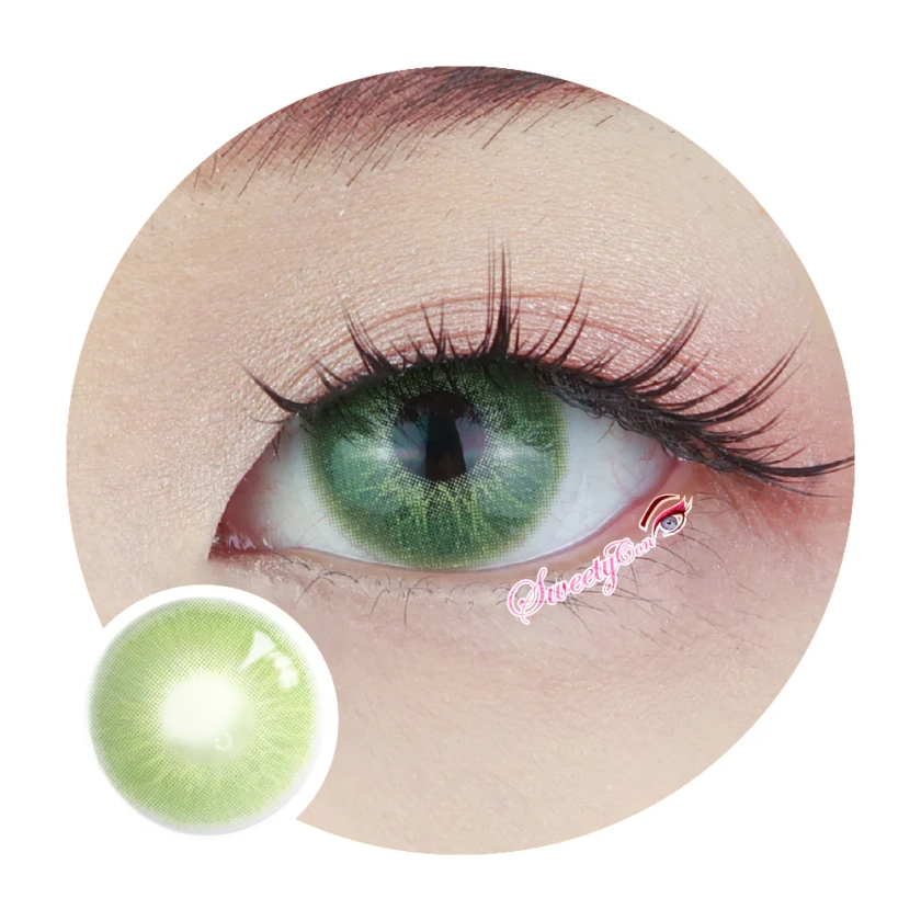 Colored Contacts: Enhance Your Look with Natural Green Color Contact Lenses