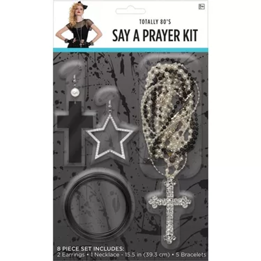 Say a Prayer 80s Jewelry Set, 8pc