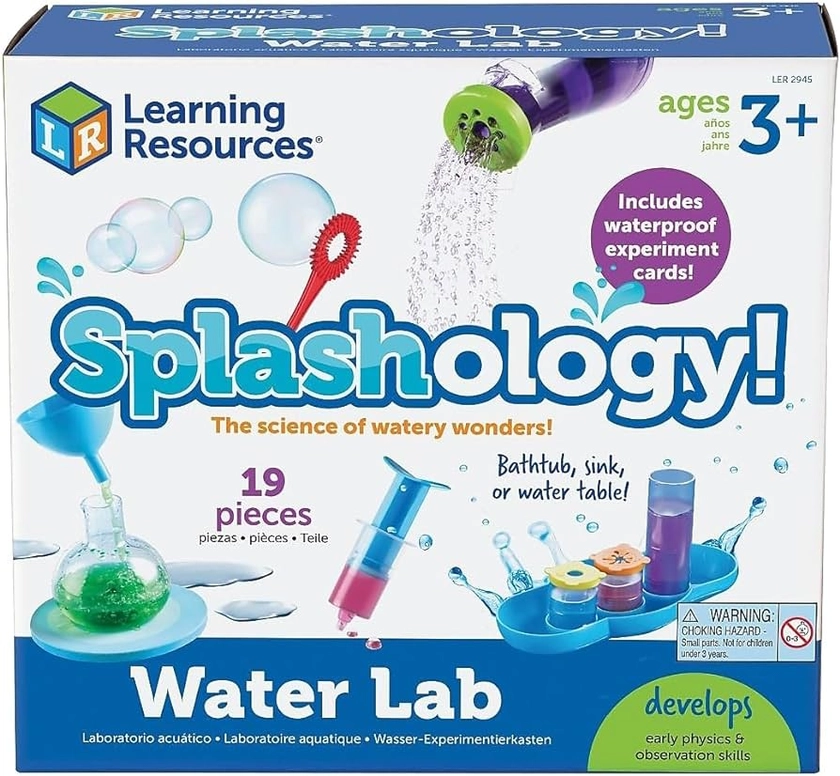 Learning Resources LER2945 Splashology Water Lab,Small, Blue