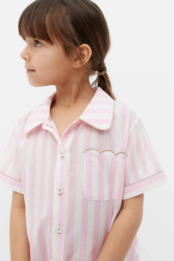 Stripe Scallop Pyjama | Seed Heritage