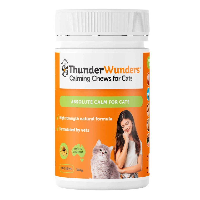 Thunder Wunder Calming Chews For Cats 180g